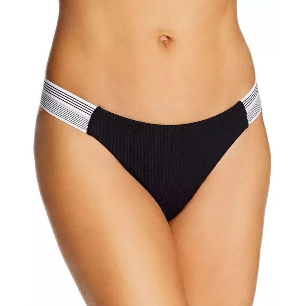 Dolce Vita Two Piece Swimsuit Size S/M Black NWT $134 Bathing Suit Bikini Cheeky
